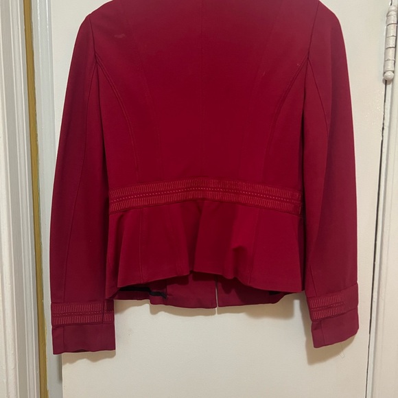 White House Black Market Crimson Double-Breasted Blazer - Picture 3 of 3